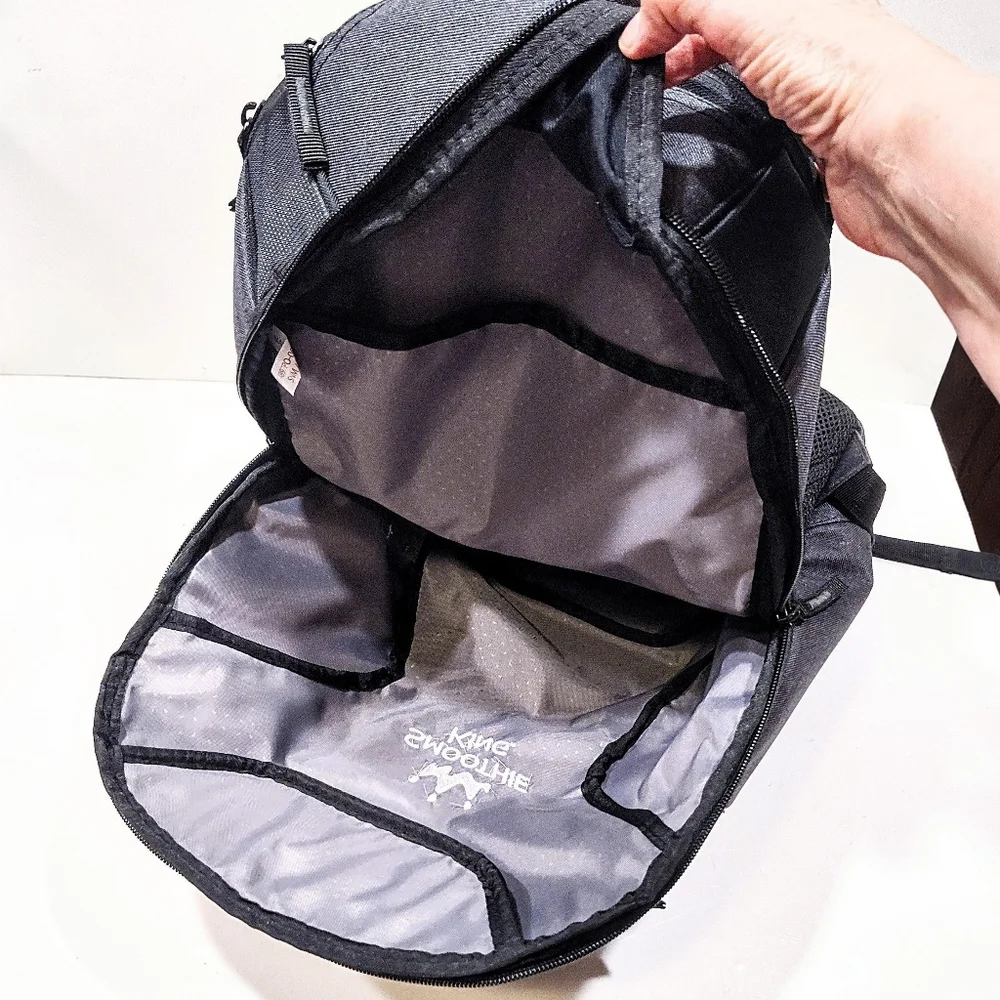 OGIO Hatch Laptop Backpack Black Gray Embroidered Smoothie King Logo NWOT 91001